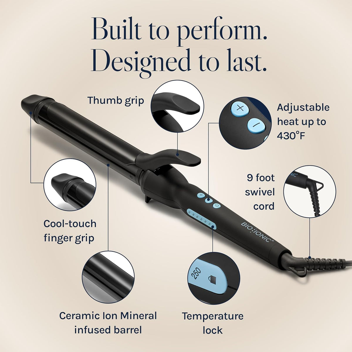 Rizador Profesional de Cabello 32mm | Ondas y Rizos Perfecto